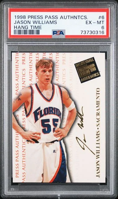1998-99 Press Pass Authentics Hang Time Jason Williams #6 card image