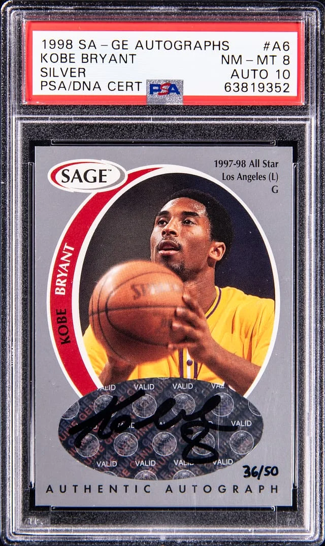 1998-99 Sage Silver Kobe Bryant #A6 card image