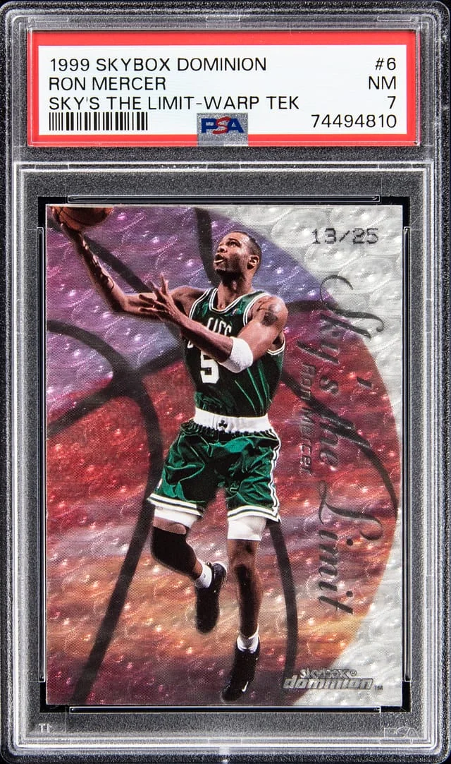 1998-99 SkyBox Dominion Ron Mercer Sky's The Limit Warp Tek #6 card image