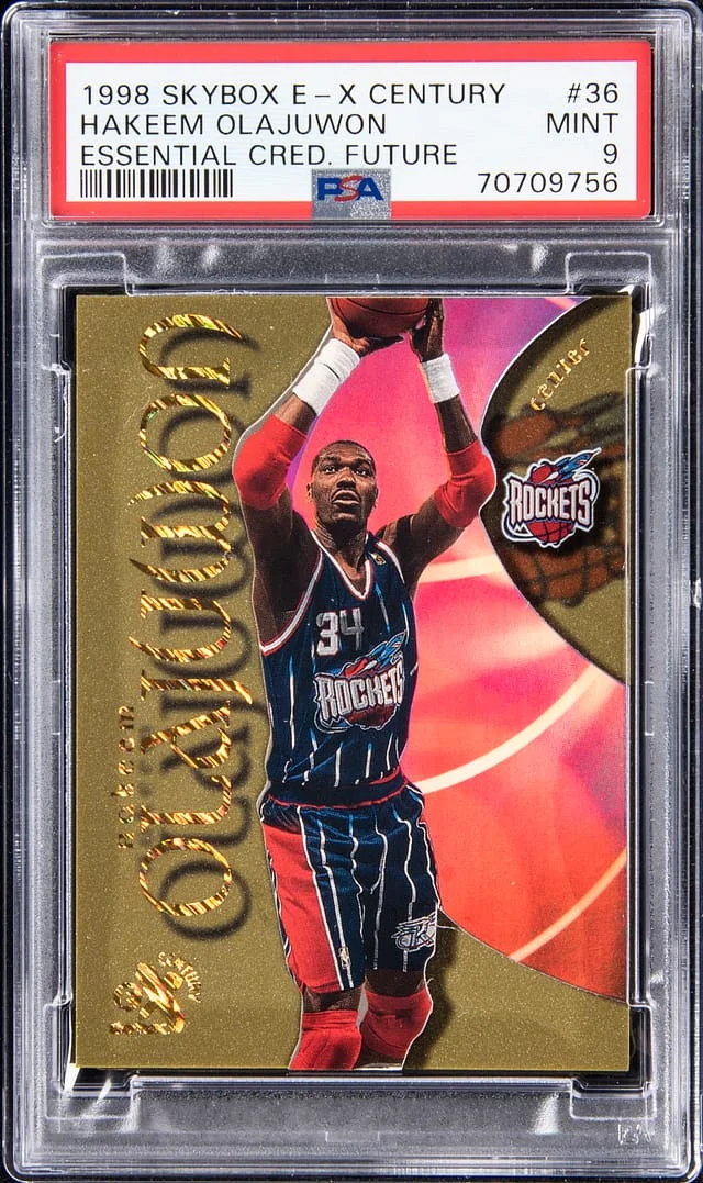 1998-99 SkyBox E-X Hakeem Olajuwon Century Essential Credentials Future #36 card image