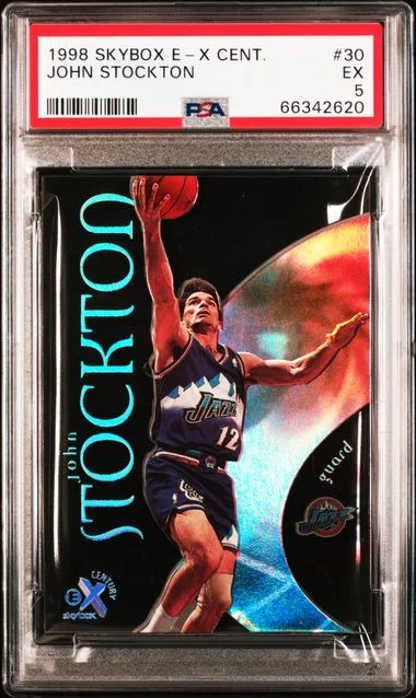 1998-99 SkyBox E-X John Stockton Century #30 card image