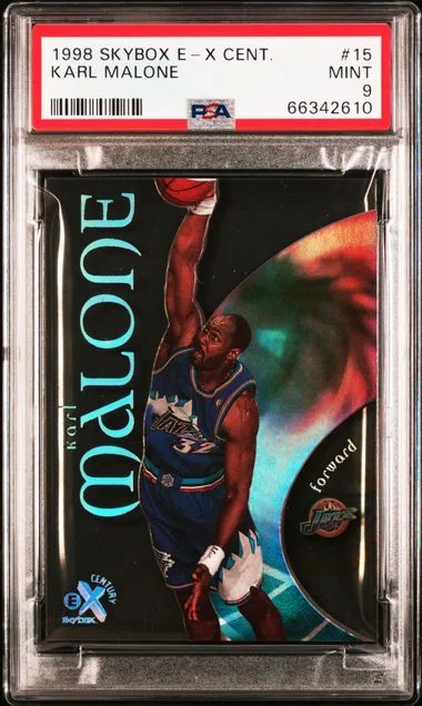 1998-99 SkyBox E-X Karl Malone Century #15 card image