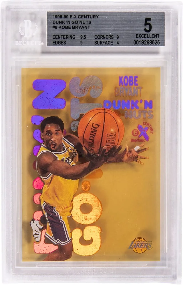 1998-99 SkyBox E-X Kobe Bryant Century Dunk 'N Go Nuts #6 card image