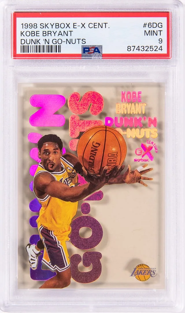 1998-99 SkyBox E-X Kobe Bryant Century Dunk N Go Nuts #6DG card image