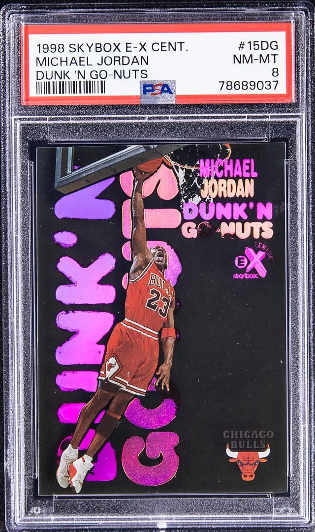 1998-99 SkyBox E-X Michael Jordan Century Dunk 'N Go-Nuts #15DG card image