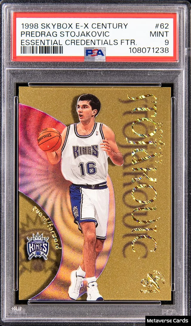 1998-99 SkyBox E-X Peja Stojakovic Century Essential Credential Future #62 card image