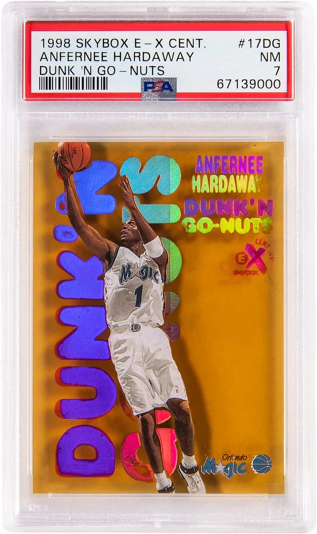 1998-99 SkyBox E-X Penny Hardaway Century Dunk'N Go-Nuts #17DG card image