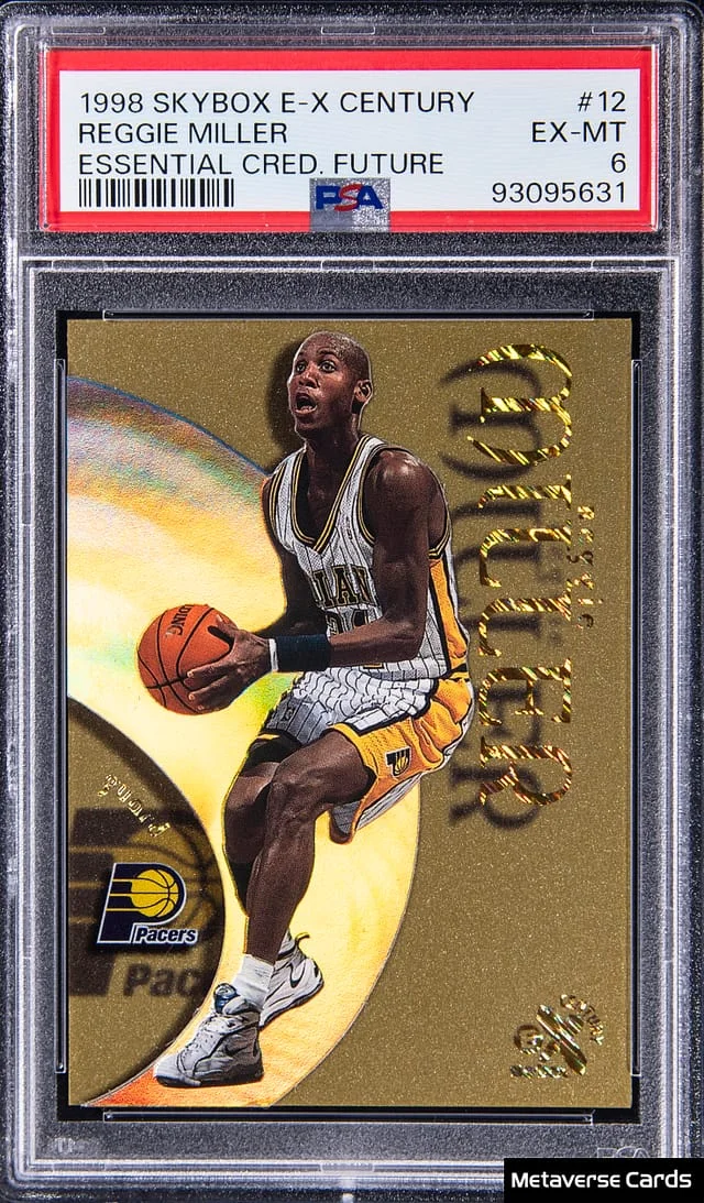 1998-99 SkyBox E-X Reggie Miller Century Essential Credentials Future #12 card image