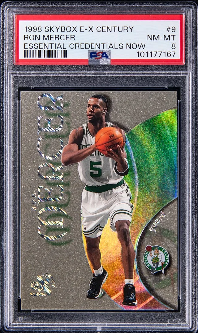 1998-99 SkyBox E-X Ron Mercer Century Essential Credentials Now #9 card image