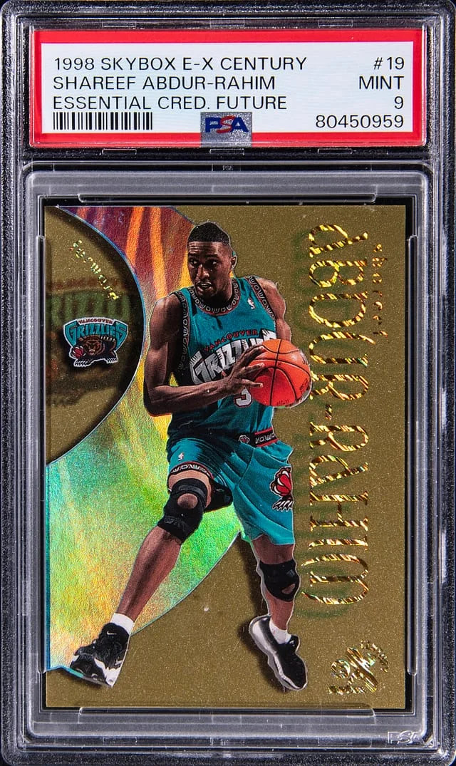 1998-99 SkyBox E-X Shareef Abdur-Rahim Century Essential Credentials Future #19 card image
