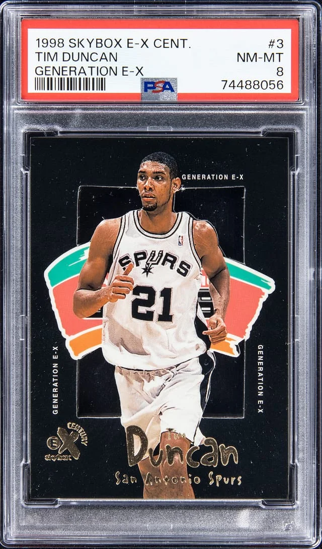 1998-99 SkyBox E-X Tim Duncan Century Generation E-X #3 card image