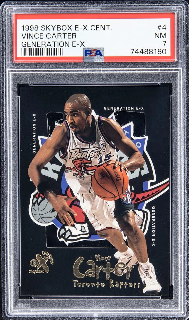 1998-99 SkyBox E-X Vince Carter Generation E-X #4 card image