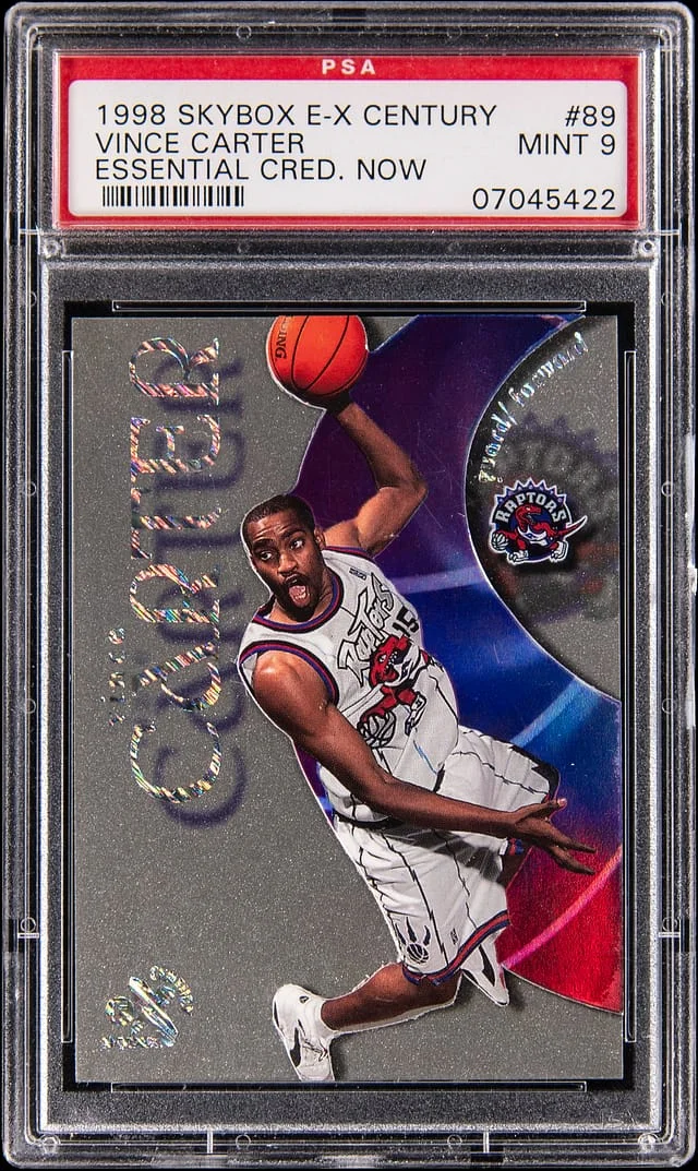 1998-99 SkyBox E-X Vince Carter Century #89 card image