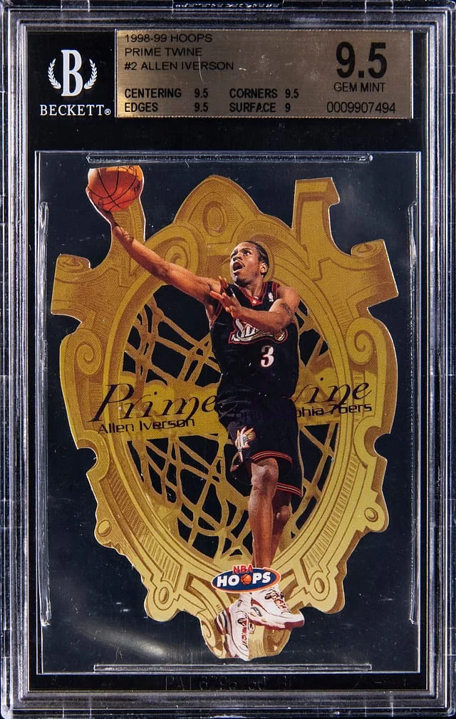 1998-99 SkyBox Hoops Allen Iverson Prime Twine #2 card image