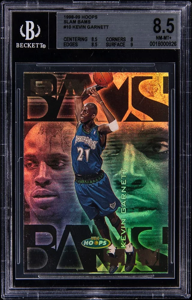 1998-99 SkyBox Hoops Kevin Garnett Slam Bams #10 card image
