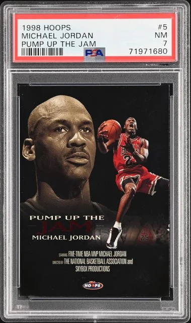 1998-99 SkyBox Hoops Michael Jordan Pump Up The Jam #5 card image