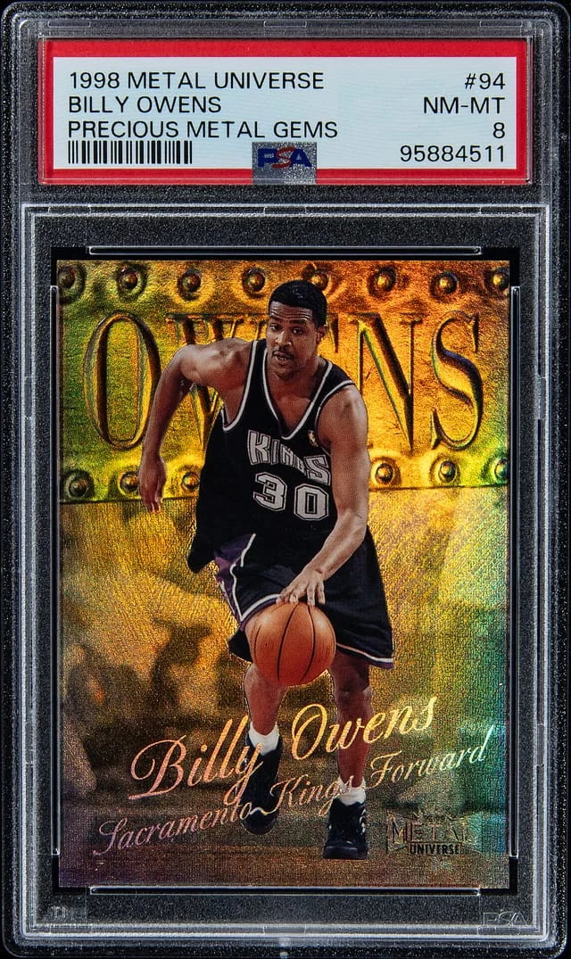 1998-99 SkyBox Metal Universe Billy Owens Precious Metal Gems (PMG) #94 card image