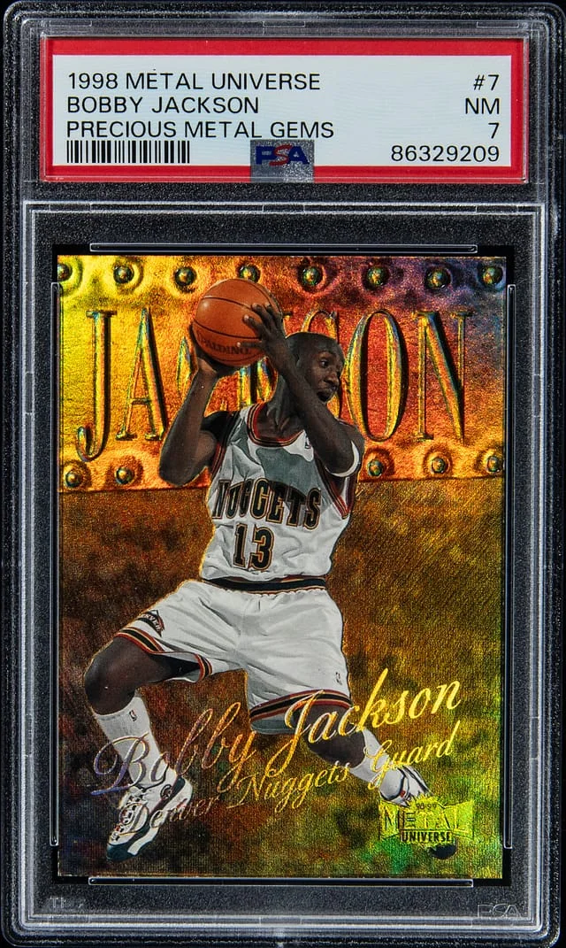 1998-99 SkyBox Metal Universe Bobby Jackson Precious Metal Gems (PMG) #7 card image