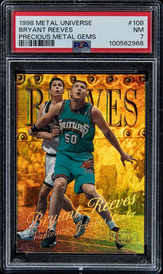 1998-99 SkyBox Metal Universe Bryant Reeves Precious Metal Gems (PMG) #108 card image
