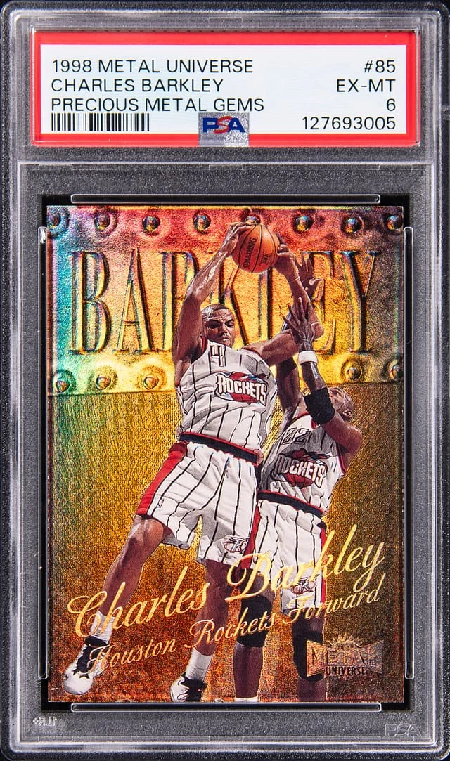 1998-99 SkyBox Metal Universe Charles Barkley Precious Metal Gems (PMG) #85 card image