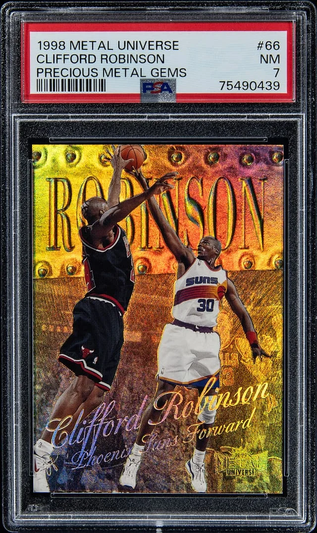 1998-99 SkyBox Metal Universe Clifford Robinson Precious Metal Gems (PMG) #66 card image