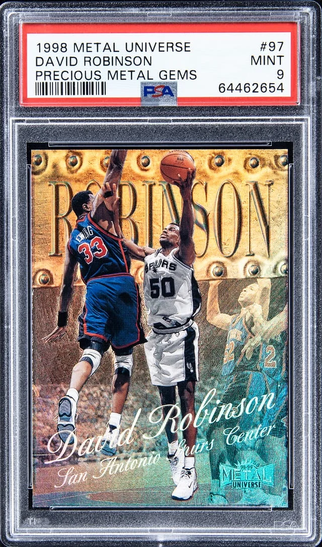 1998-99 SkyBox Metal Universe David Robinson Precious Metal Gems (PMG) #97 card image