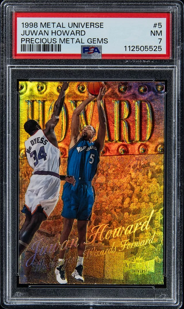 1998-99 SkyBox Metal Universe Juwan Howard Precious Metal Gems (PMG) #5 card image