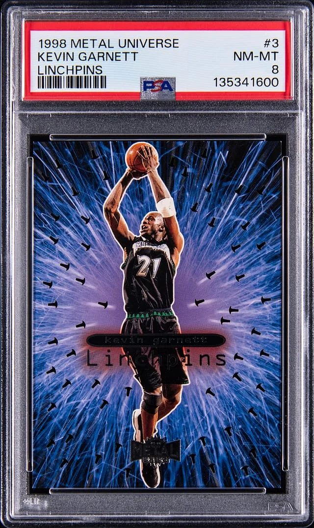 1998-99 SkyBox Metal Universe Kevin Garnett Linchpins #3 card image