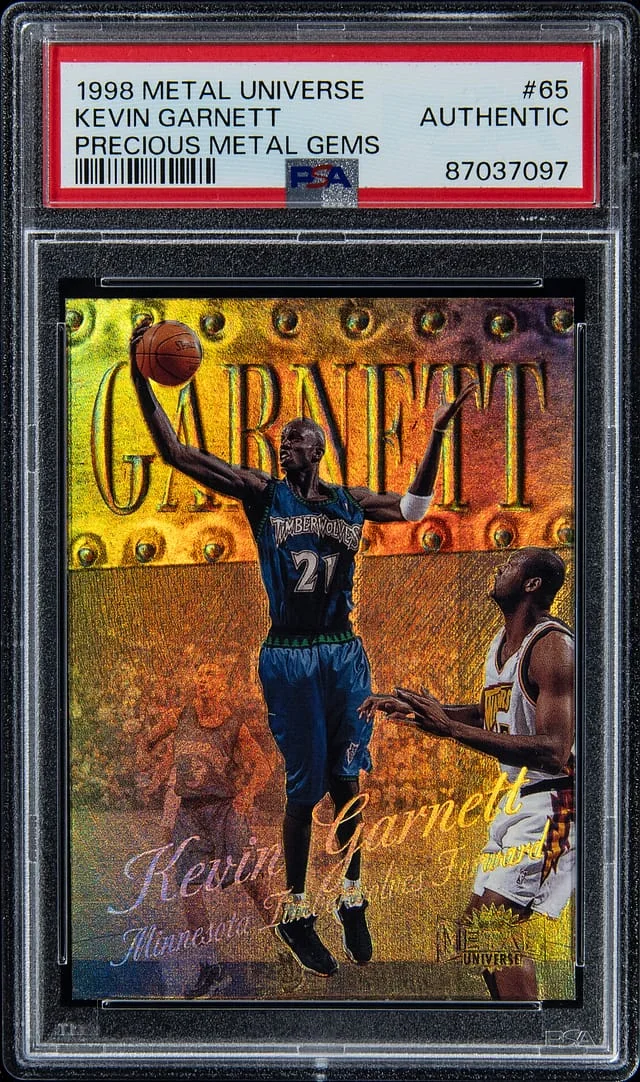 1998-99 SkyBox Metal Universe Kevin Garnett #65 card image