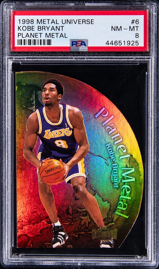 1998-99 SkyBox Metal Universe Kobe Bryant Planet Metal #6PM card image