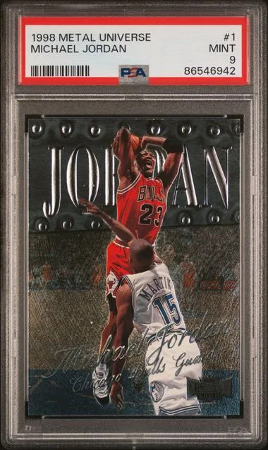 1998-99 SkyBox Metal Universe Michael Jordan Planet Metal #1 card image