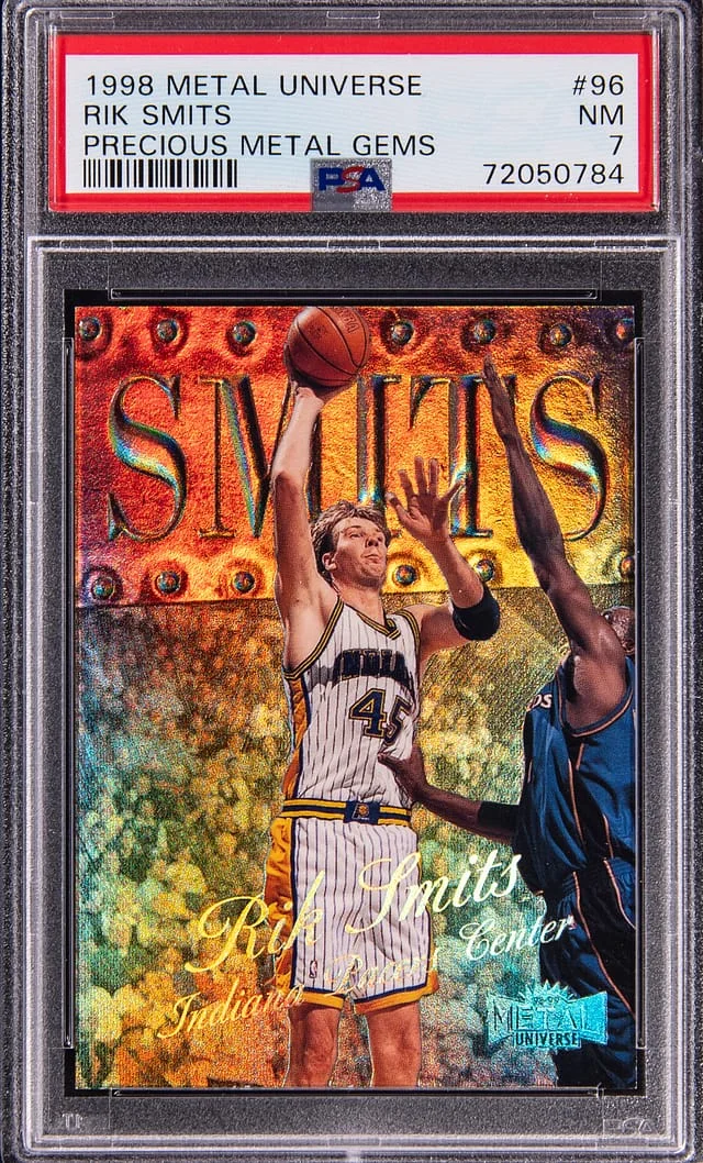 1998-99 SkyBox Metal Universe Rik Smits Precious Metal Gems (PMG) #96 card image