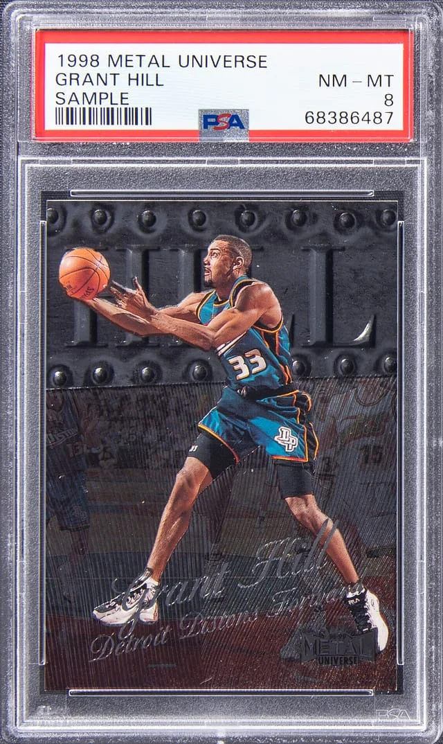 1998-99 SkyBox Metal Universe Sample Grant Hill #no-number card image