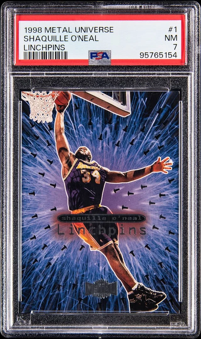 1998-99 SkyBox Metal Universe Shaquille O'Neal Linchpins #1 card image