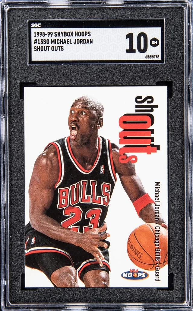1998-99 SkyBox Michael Jordan NBA Hoops Shout Outs #13SO card image