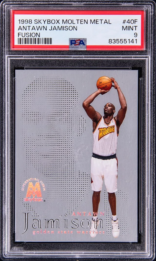 1998-99 SkyBox Molten Metal Antawn Jamison Fusion #40F card image