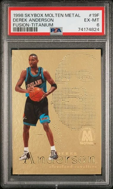 1998-99 SkyBox Molten Metal Derek Anderson Fusion Titanium #19F card image
