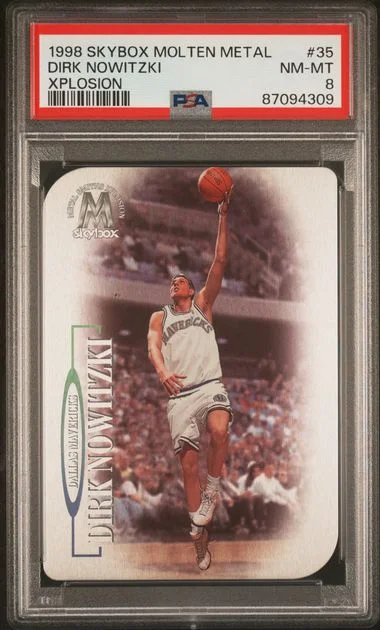 1998-99 SkyBox Molten Metal Dirk Nowitzki Xplosion #35 card image