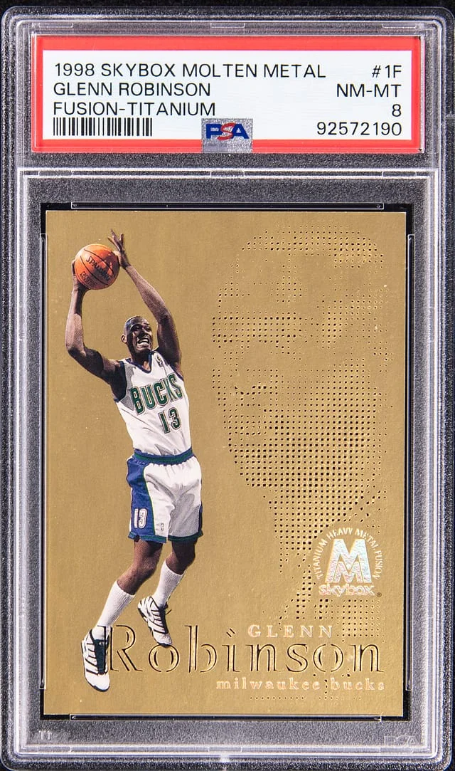 1998-99 SkyBox Molten Metal Glenn Robinson Fusion Titanium #1F card image