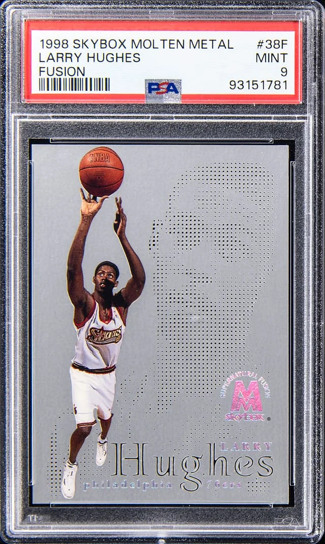 1998-99 SkyBox Molten Metal Larry Hughes Fusion #38F card image
