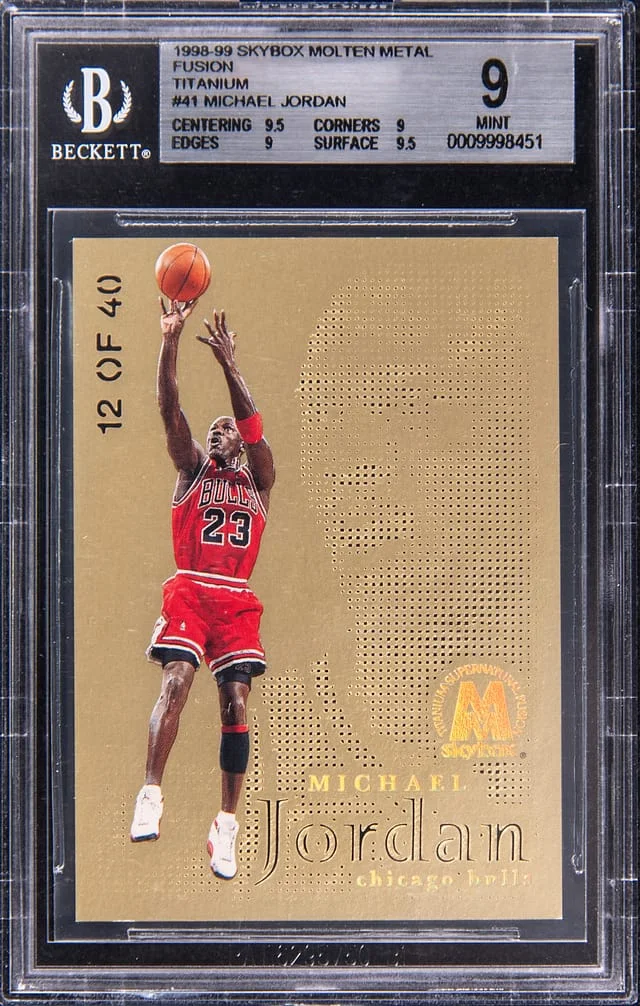 1998-99 SkyBox Molten Metal Michael Jordan Fusion Titanium #41 card image