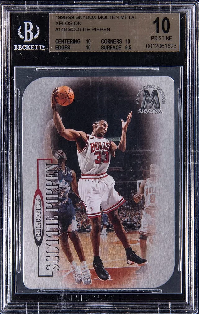 1998-99 SkyBox Molten Metal Scottie Pippen Xplosion #146 card image
