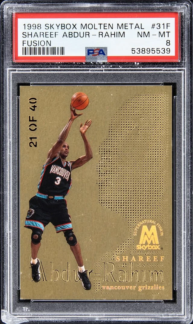 1998-99 SkyBox Molten Metal Shareef Abdur-Rahim Fusion Titanium #31F card image