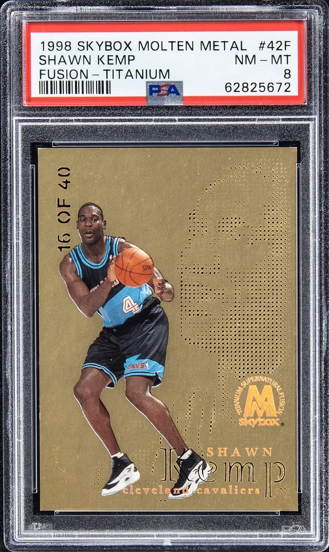 1998-99 SkyBox Molten Metal Shawn Kemp Fusion Titanium #42F card image