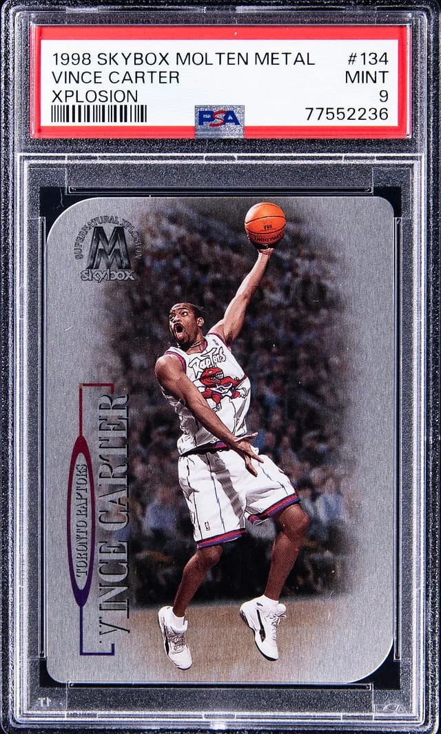1998-99 SkyBox Molten Metal Vince Carter Xplosion #134 card image