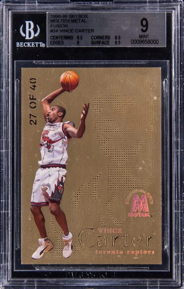 1998-99 SkyBox Molten Metal Vince Carter Fusion #34 card image