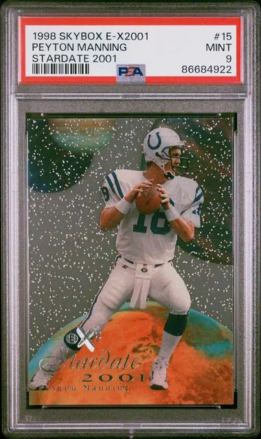 1998-99 SkyBox Peyton Manning E-X2001 Stardate 2001 #15 card image