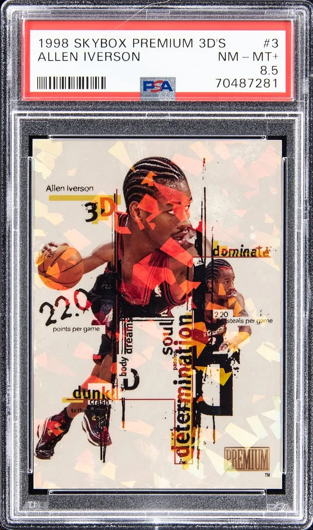 1998-99 SkyBox Premium Allen Iverson 3D's #3 card image