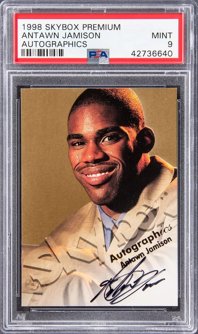 1998-99 SkyBox Premium Autographics Antawn Jamison #no-number card image
