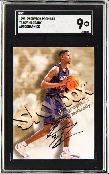 1998-99 SkyBox Premium Autographics Tracy Mcgrady #no-number card image